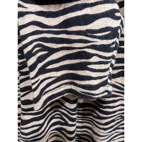 Loft Vintage Soft Turtleneck 16/18 Plus Cotton Brown Black Animal Print T-Shirt - Picture 9 of 12